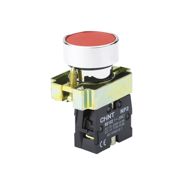 Metal Pushbutton Head Black+1 NO Contact