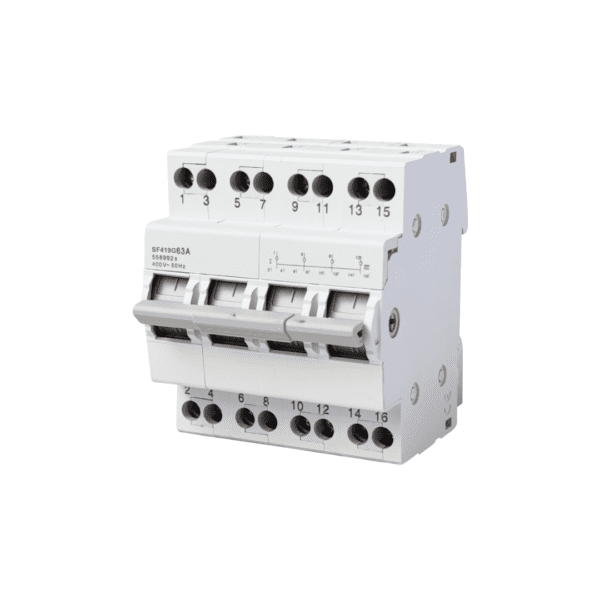 Changeover Switch 63A 2P Din-Rail Large Frame